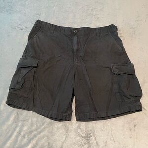 Tru Spec Cargo Shorts Mens 40 Black Tactical Rip Stop Adjustable Waist Utility